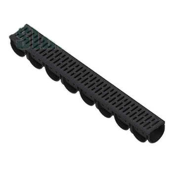 Лоток водоотводный пластиковый PolyMax Basic DN100 h60