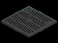 Решетка пластиковая PolyMax Basic к дождеприемнику 300x300 чёрная кл. А15